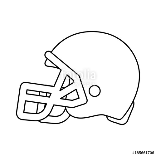 500x500 American Football Helmet Vector Illustration Stock Image And