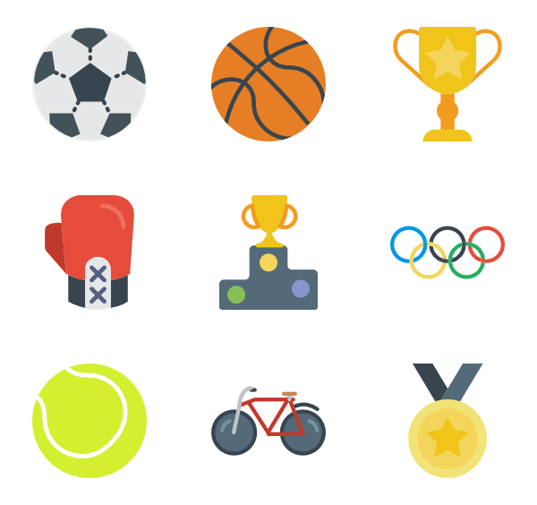 600x564 Football Icons