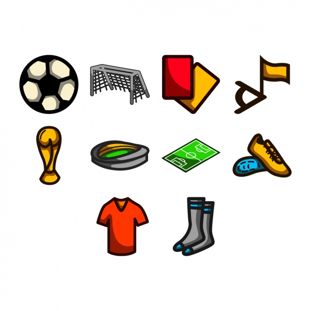626x626 Football Icons Collection Vector Free Download