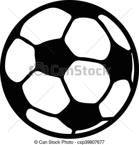450x470 Soccer Ball Football Vector Icon.