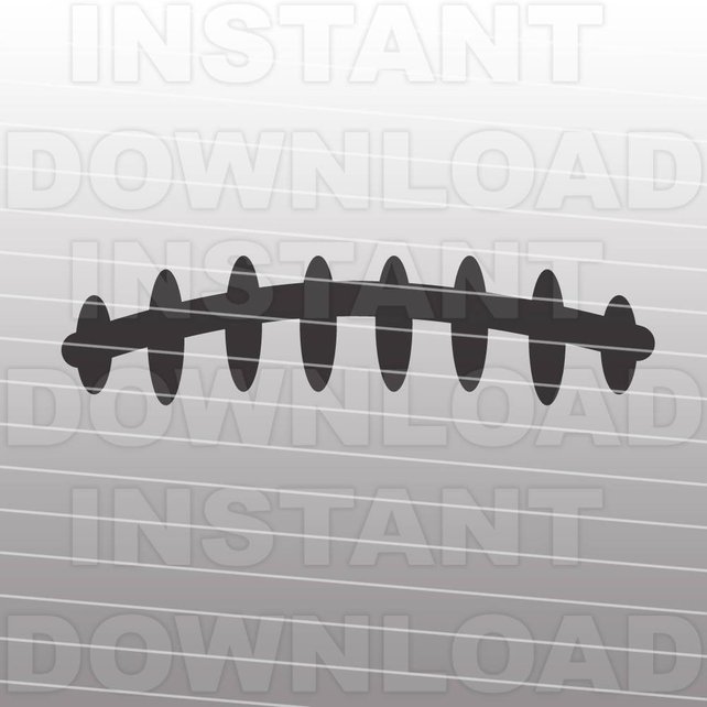 642x642 Football Laces Svg File Cutting Template Clip Art For Etsy