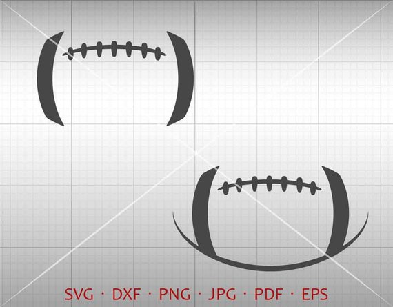 570x445 Football Svg Football Lace Svg Football Stitches Svg Clipart Etsy