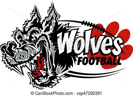 450x326 Vector Wolves Football Stock Illustration Royalty Free Football