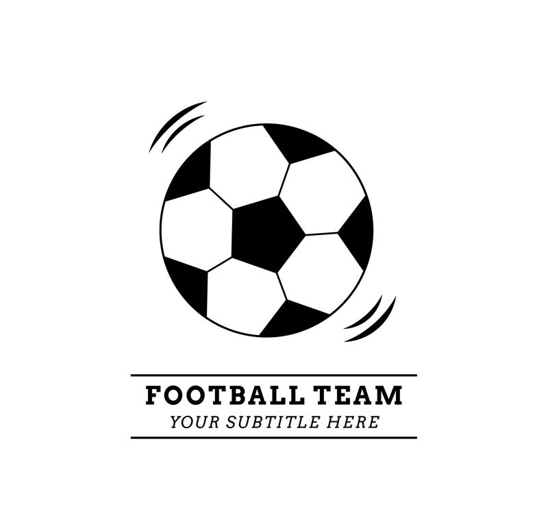 800x759 Dynamic Football Logo Vector [Ai]