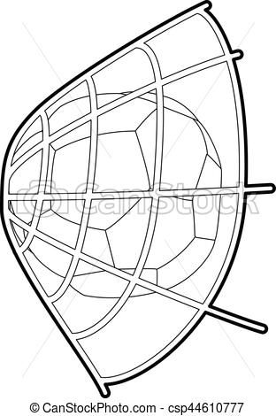 312x470 Football Icon, Outline Style. Football Icon. Outline Illustration