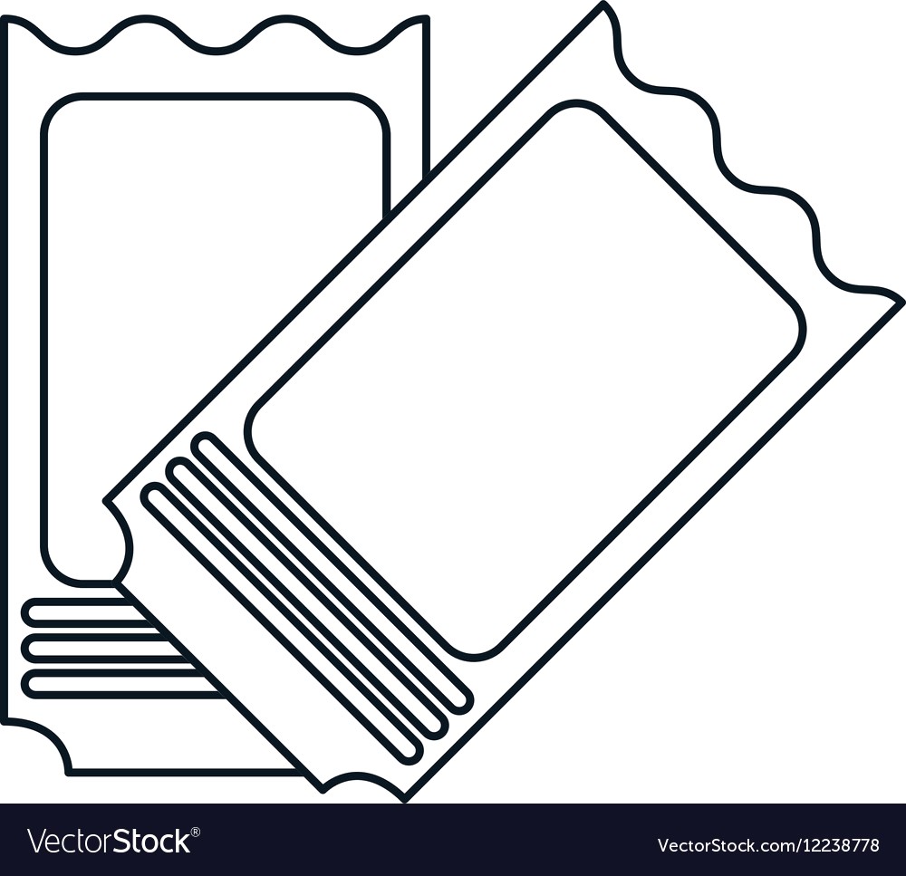1000x967 Two Ticket Stadium American Football Outline Vector 12238778