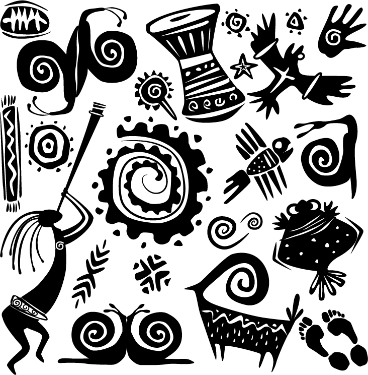 732x744 Pattern Vector Of African Football Free Vector 4vector