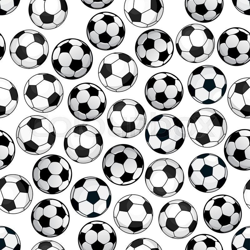 800x800 Sporting Themed Pattern Of Football Game With Bright Cartoon