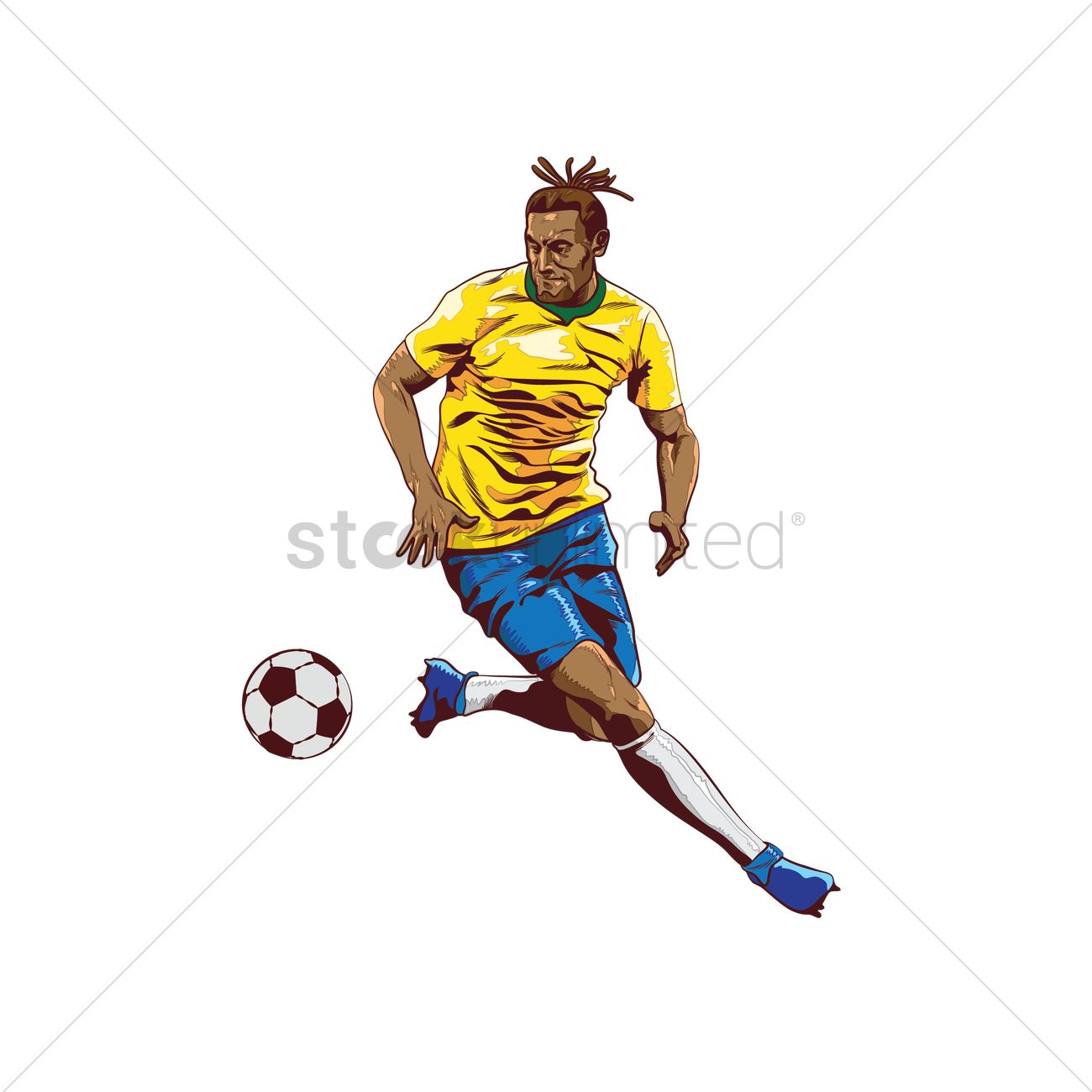 1300x1300 Football Player Vector Image