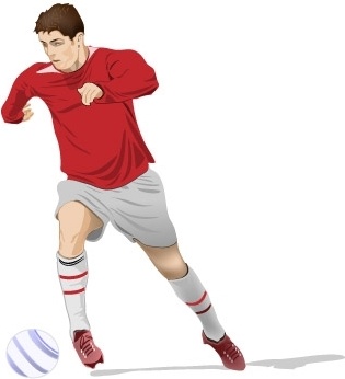 315x346 Soccer Player Vector Free Vector In Adobe Illustrator Ai ( .ai