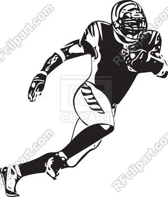 341x400 American Football Player Illustration Vector Image Vector