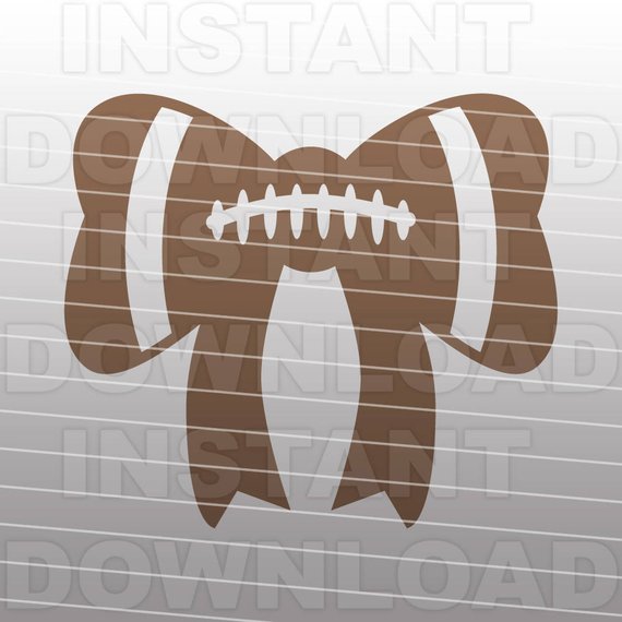 570x570 Football Bow Svg Filebow Shape Svgcutting Template Vector Etsy