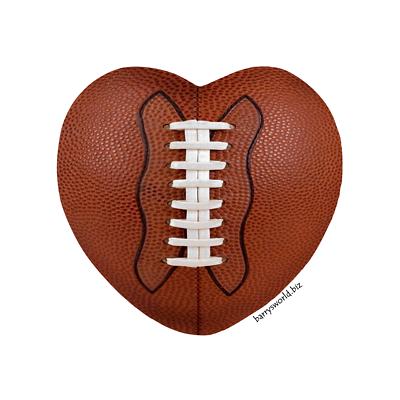 400x400 Football Clipart Shaped Heart