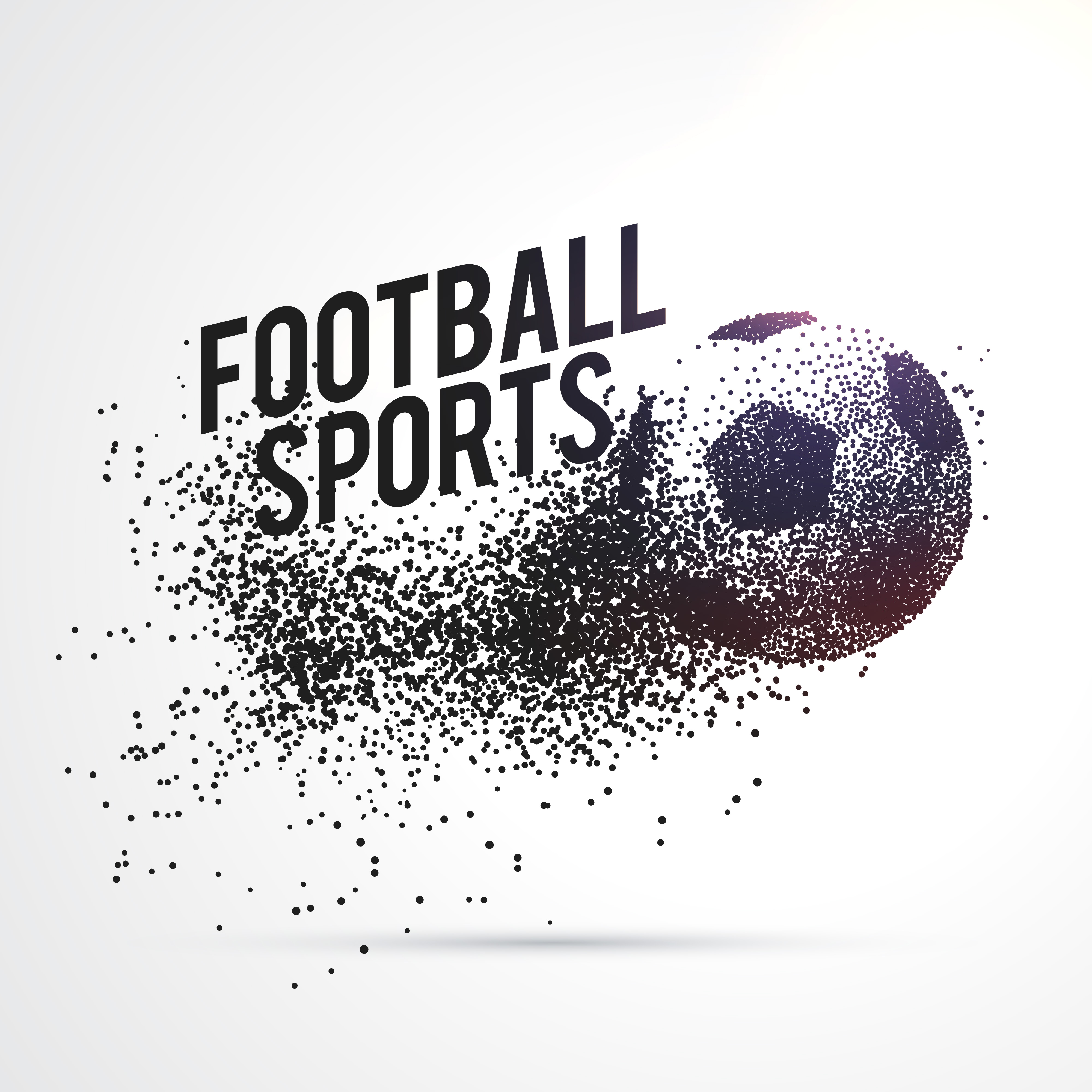 4000x4000 Particles Forming Football Shape Sports Background