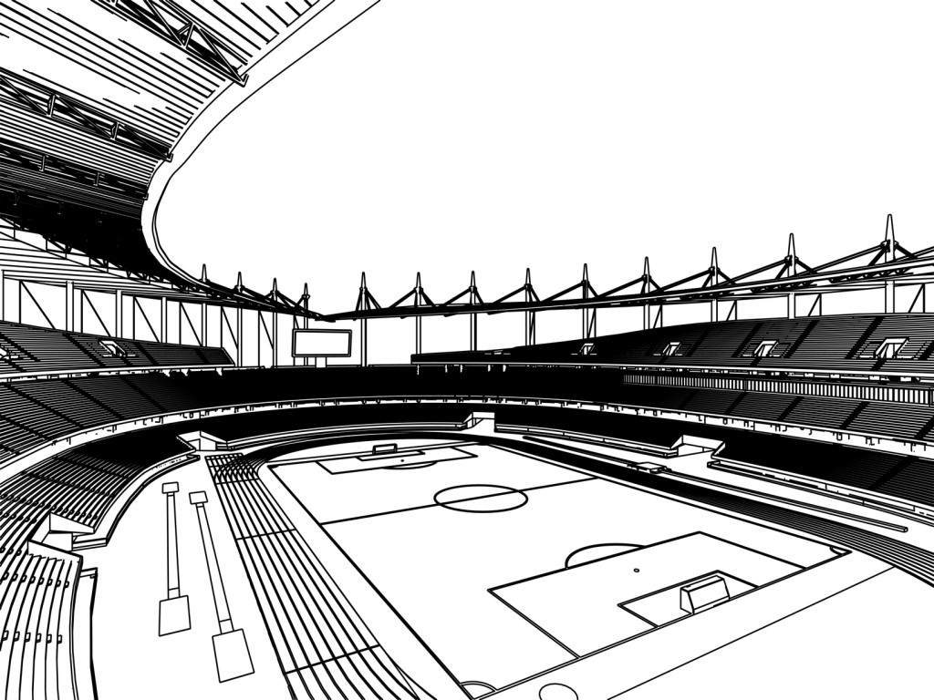 1024x768 Football Stadium Football Stadium Vector