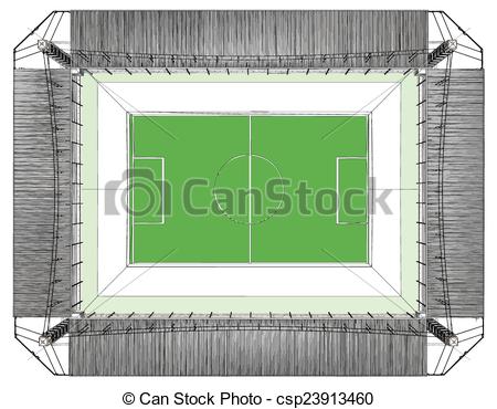 450x370 Football Soccer Stadium Vector .