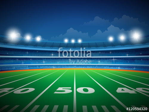 500x375 American Football Stadium With Crowd Stock Image And Royalty Free