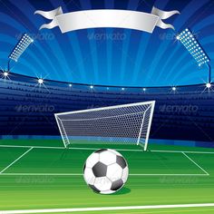 236x236 Soccer Stadium Background. Vector Design Template Sport Vector