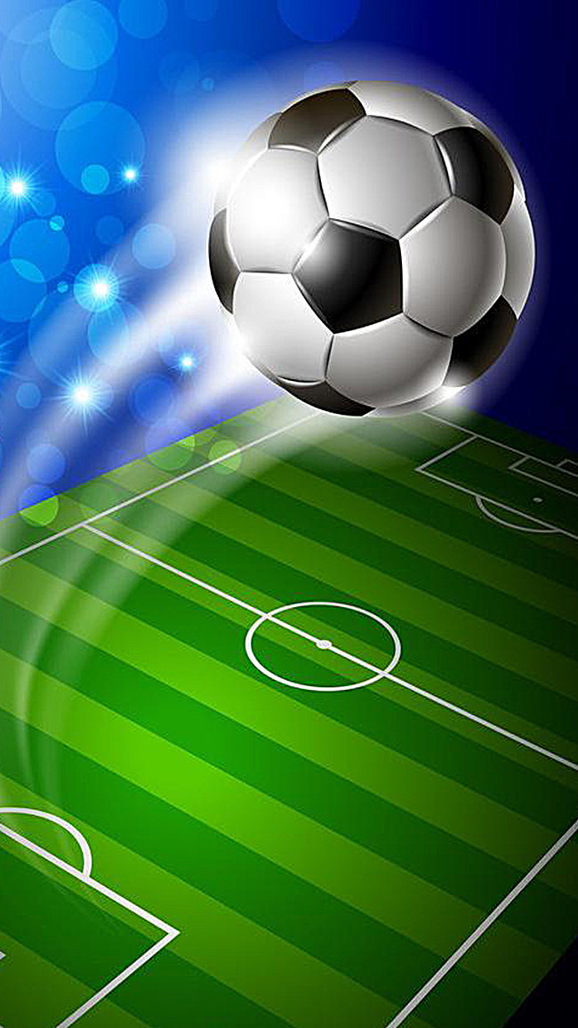 650x1155 Soccer Stadium Vector H5 Blue Sky Background, Blue Sky, Football