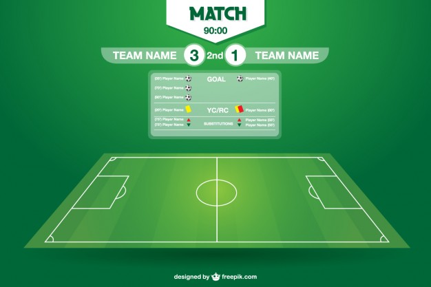 626x417 Soccer Field Vector Free Download