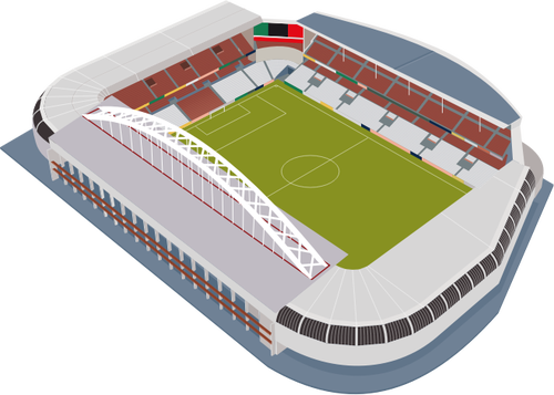 500x357 Soccer Stadium Vector Image Public Domain Vectors