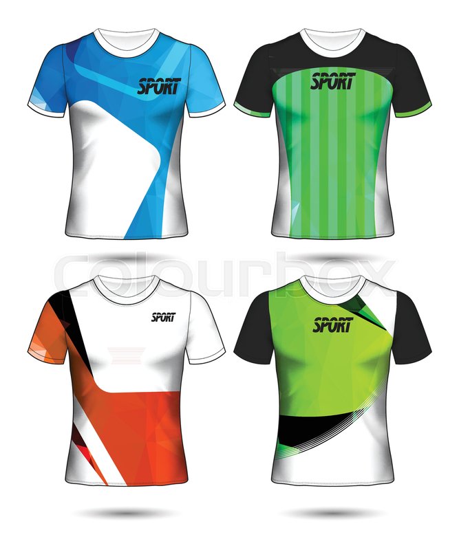 667x800 Set Of Soccer Or Football Jersey Template T Shirt Style, Design