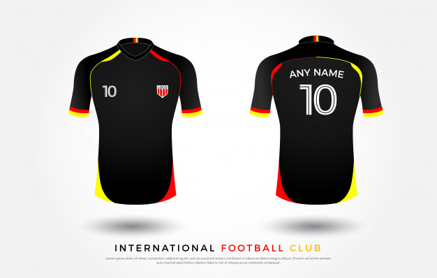 626x398 Soccer T Shirt Uniform Set Of Soccer Kit. Football Jersey Template