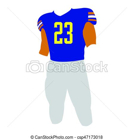 450x470 Isolated Football Uniform On A White Background, Vector... Vector