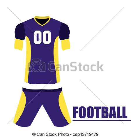 450x470 Isolated Football Uniform On A White Background, Vector... Vectors