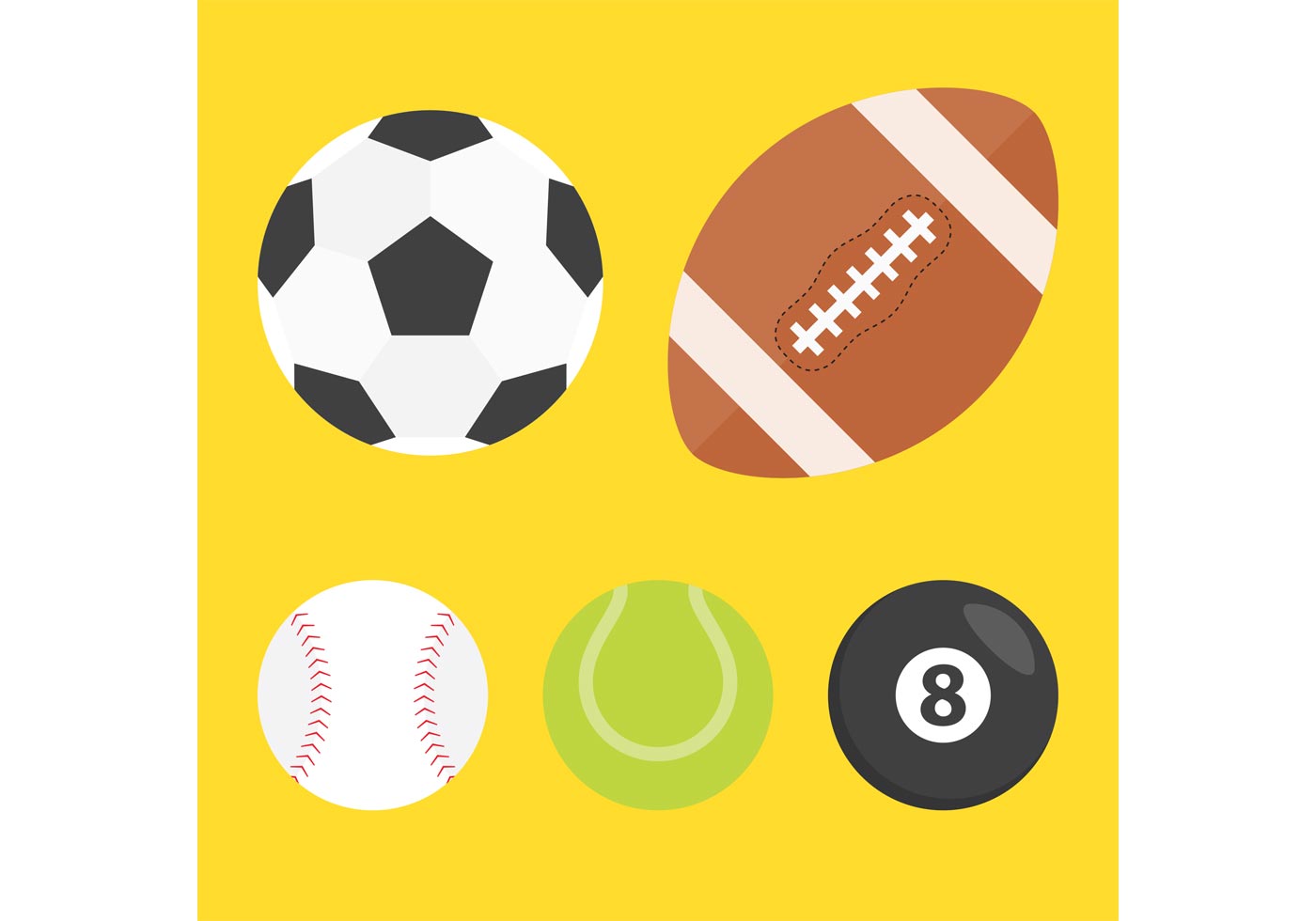 1400x980 Football Free Vector Art