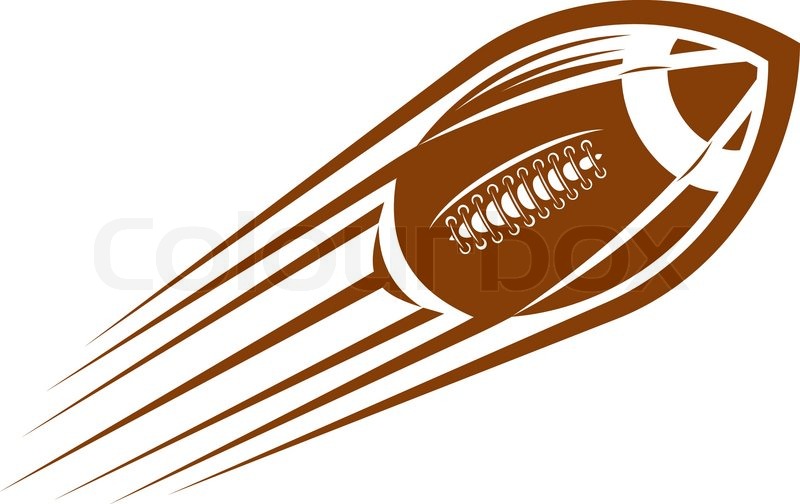 800x504 American Football Or Rugby Ball Flying Through The Air