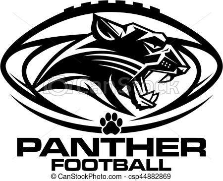 450x365 Panther Football Mascot Team Design For School, College Or League.