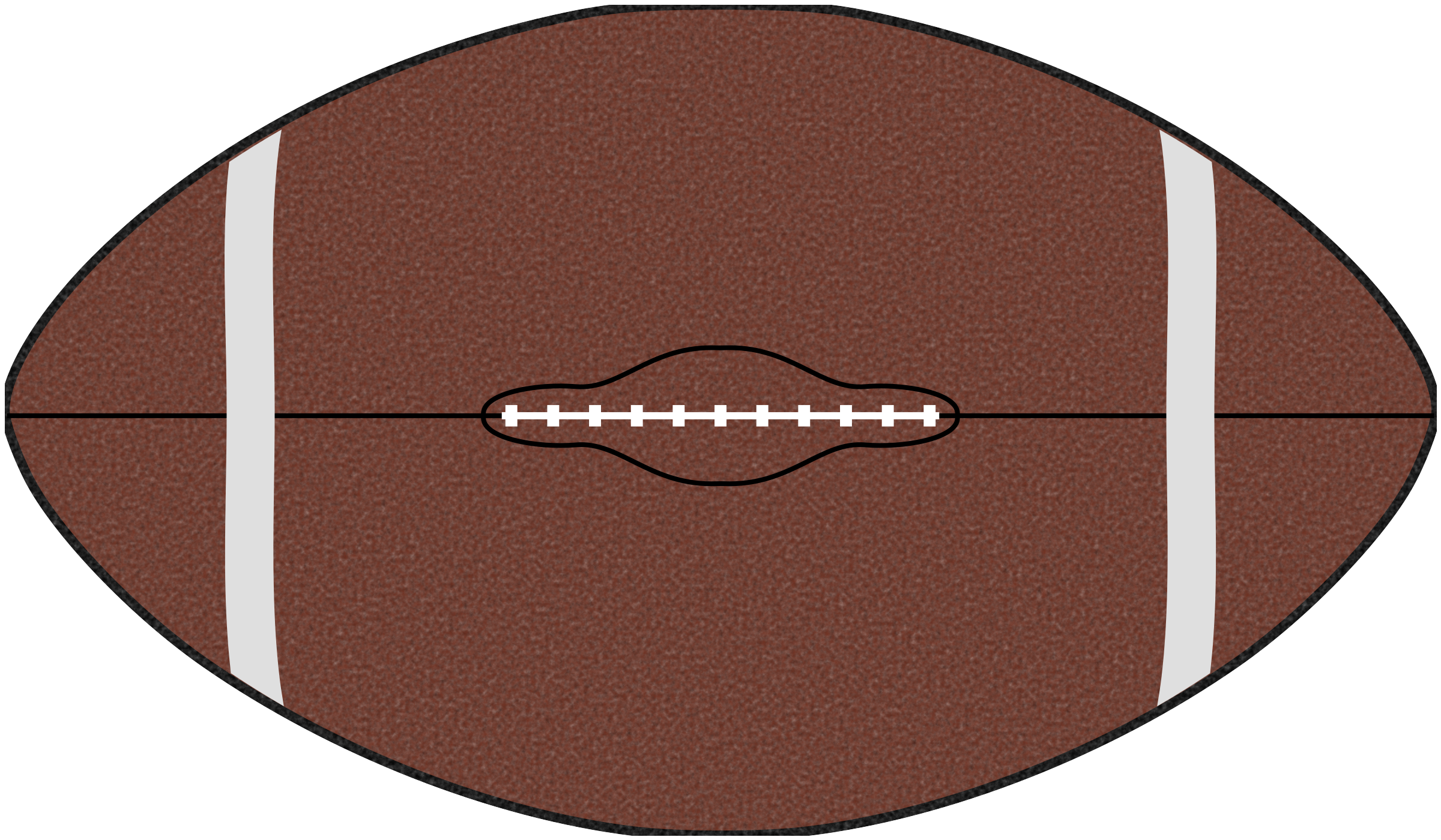 2400x1400 Football Vector Clipart Image