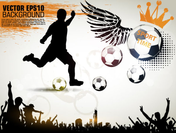 600x453 Football Theme Poster Vector 03 Free Download