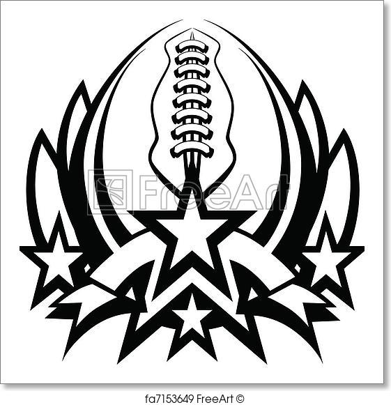 561x581 Free Art Print Of Football Vector Graphic Template Wi. Graphic