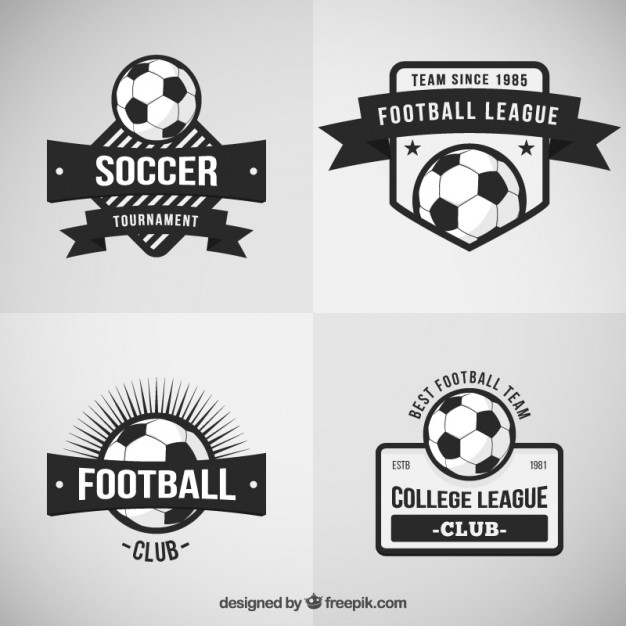 626x626 Retro Football Badges Vector Free Download