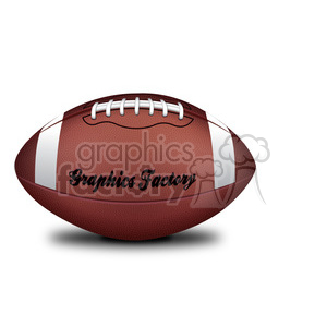 300x300 Royalty Free College Football 384140 Vector Clip Art Image
