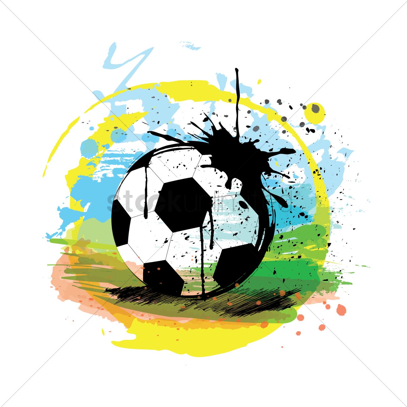 1300x1300 Abstract Football Vector Image