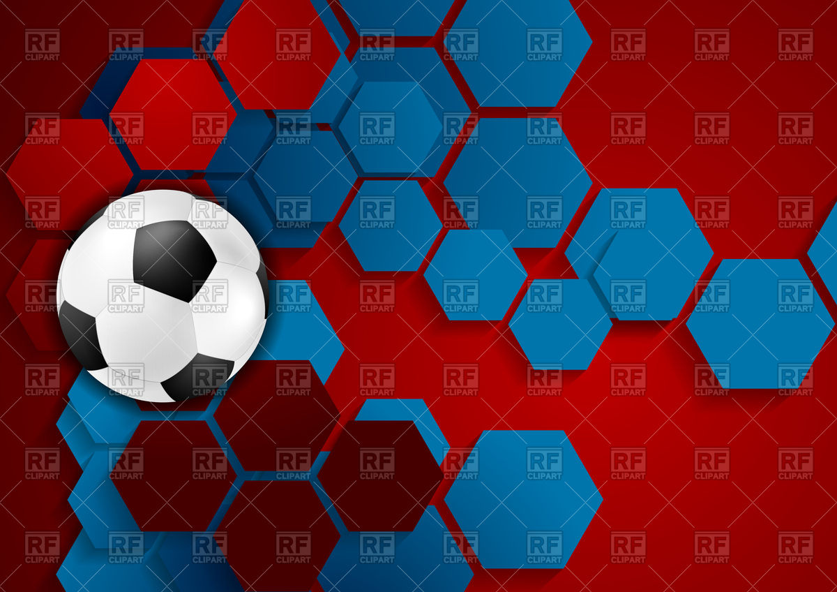 1200x848 Abstract Geometric Football Background With Soccer Ball Vector