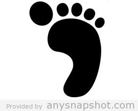 281x226 Vector Art Of Footprint