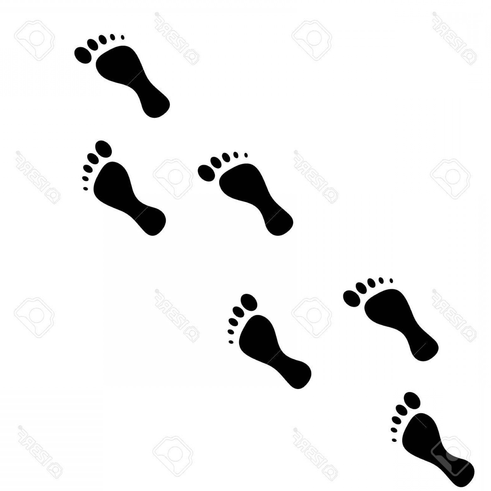 1560x1560 Photostock Vector Foot Print Vector Icon On White Background