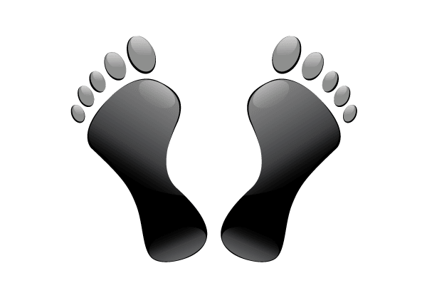 600x425 Free Footprints Vector Art 123freevectors