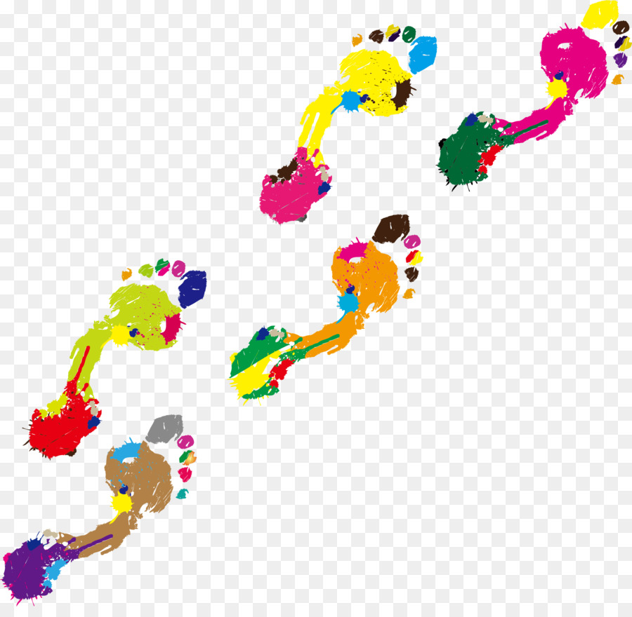 900x880 Footprint Color Clip Art