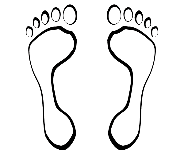 600x500 Footsteps Vector Clip Art 123freevectors