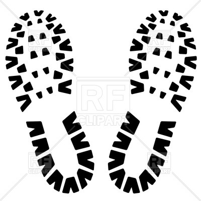 400x400 Footsteps Vector Image Vector Artwork Of Design Elements