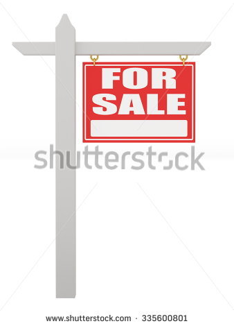 338x470 For Sale Sign Group With Items