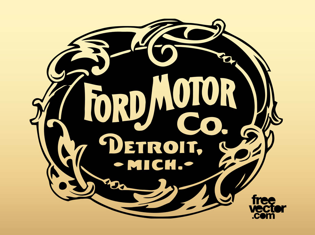 1024x765 Old Ford Motor Company Logo Vector Art Amp Graphics