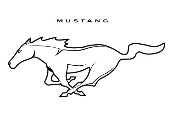 550x365 Ford Mustang Logo Outline Shot On Cars