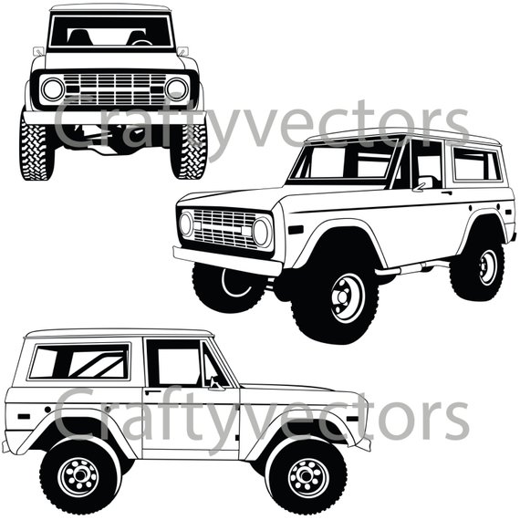 570x570 Ford Bronco Vector File Etsy