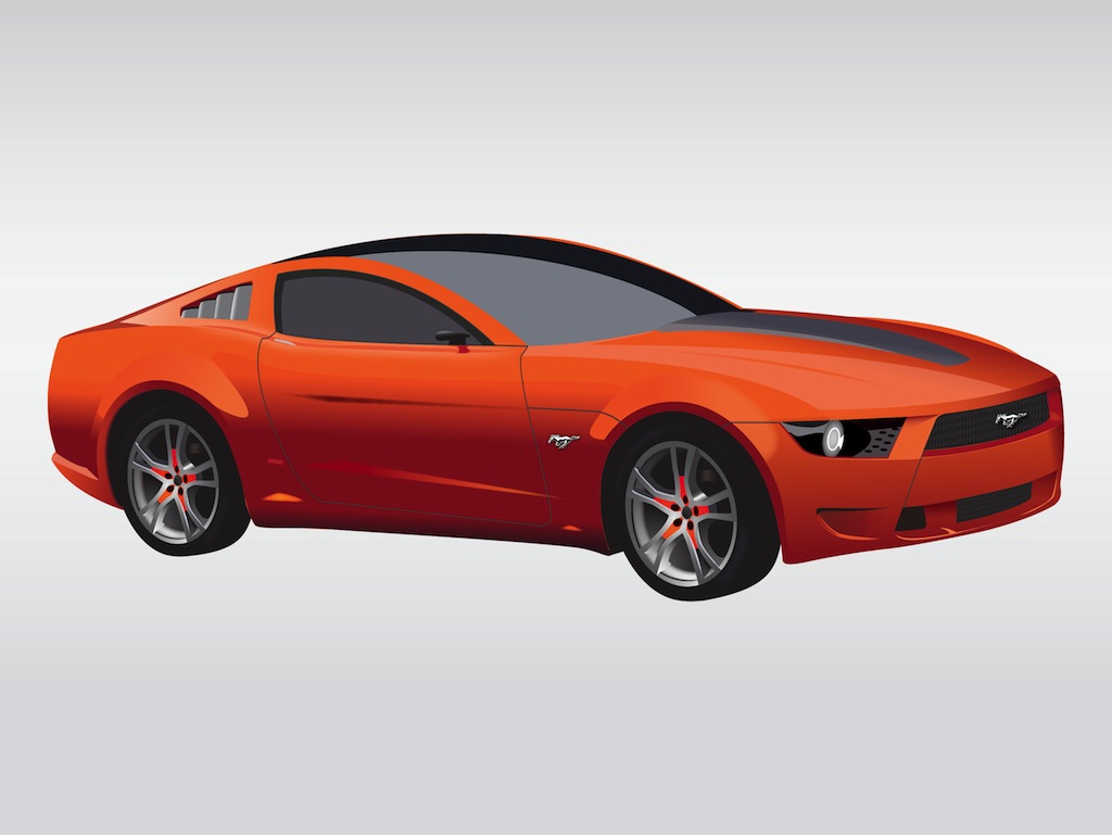 1024x769 Ford Mustang Vector Vector Art Amp Graphics
